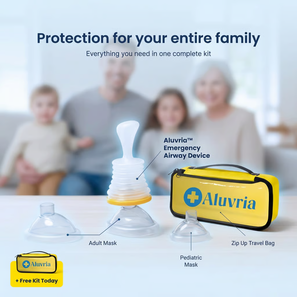 ⚠️Dual-Function Emergency Airway Kit – Anti-Choking Rescue Device for Adults & Kids, Home Safety Essential